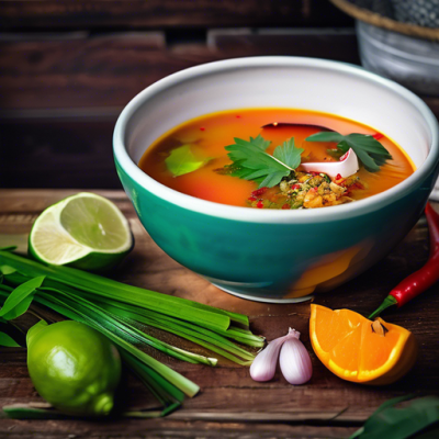Soupe Tom Kha Végétale aux Champignons et Citronnelle