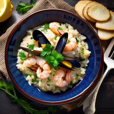 Risotto aux Fruits de Mer à la Grecque Risotto aux Fruits de Mer à la Grecque