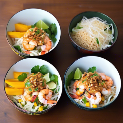 Bo Bun Thaï aux Crevettes et Mangue