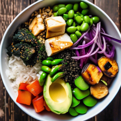 Buddha Bowl Japonais au Tofu Croustillant