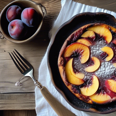 Clafoutis Automnal aux Prunes et Pralin