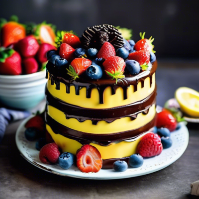 Layer Cake Chocolat-Citron à l'Américaine