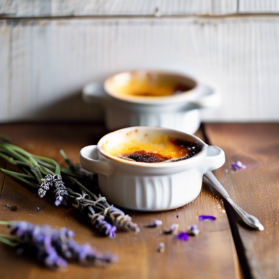 Crème Brûlée à la Vanille de Madagascar et Lavande