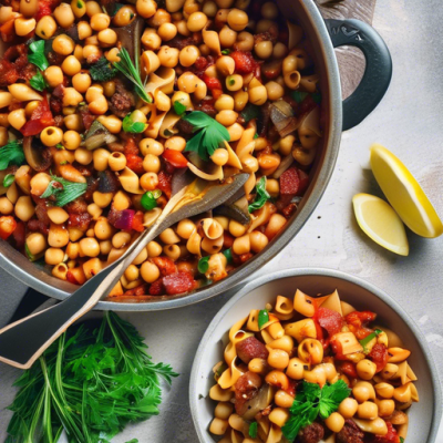 One Pot Pasta Libanais aux Saveurs Orientales