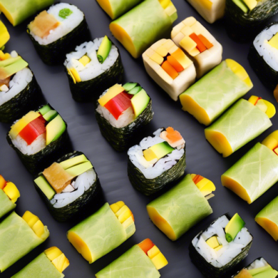 Makis Végans Sucré-Salé à la Mangue et Avocat