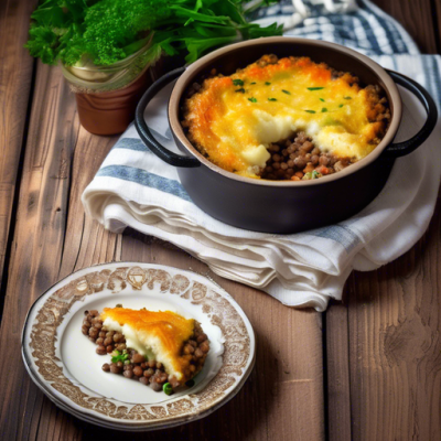 Parmentier de Lentilles à la Marocaine