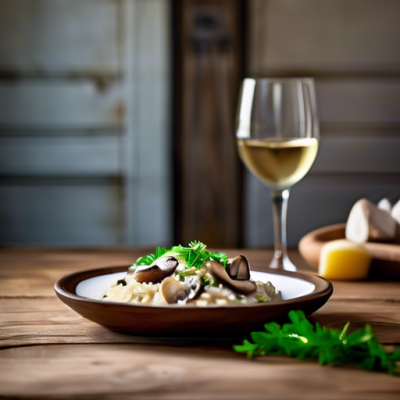 Risotto Crémeux aux Champignons et Citronnelle