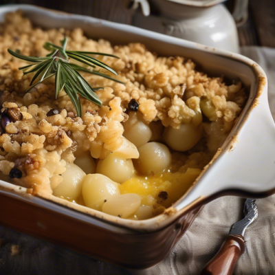 Crumble Salé à la Morue Portugaise