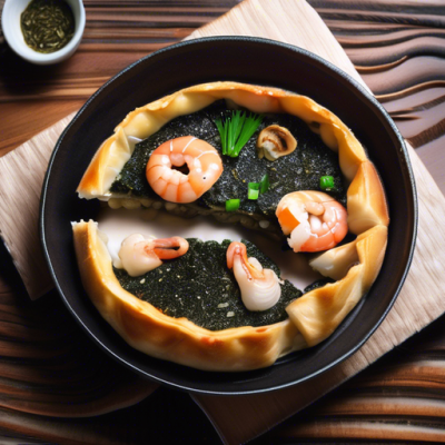 Tarte Salée Japonaise au Fruits de Mer