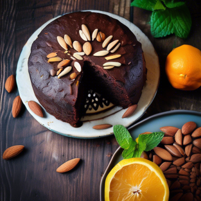 Gâteau Fondant au Chocolat et Épices Marocaines
