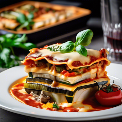 Lasagnes de Légumes à la Sauce Forestière Lasagnes de Légumes à la Sauce Forestière