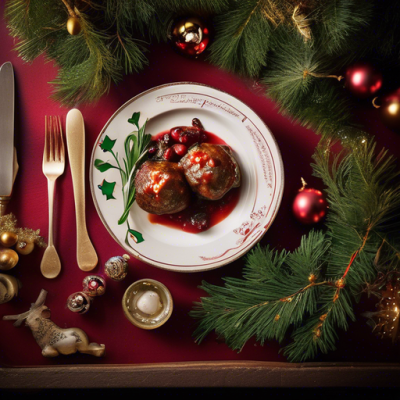 Boulettes de Noël à la Suédoise avec Chutney de Canneberges