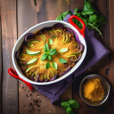 Gratin Taj Mahal d'Aubergines et Épices Dorées