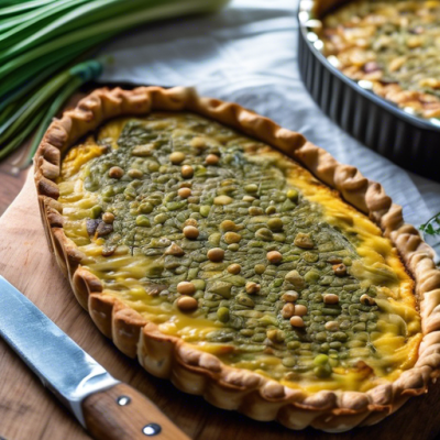 Quiche Nordique aux Poireaux et Pois Chiches - Spéciale Épiphanie