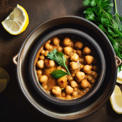Cocotte Libanaise de Pois Chiches au Zaatar Cocotte Libanaise de Pois Chiches au Zaatar