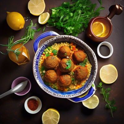 Boulettes de Pois Chiches au Couscous Royal Marocain