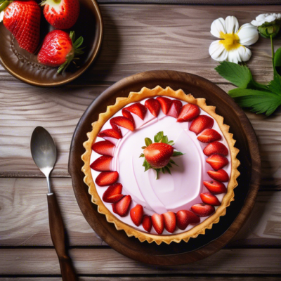Tarte Fusion aux Fraises et Basilic Thaï