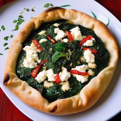 Pide aux Épinards et Feta - Le Bateau Turc