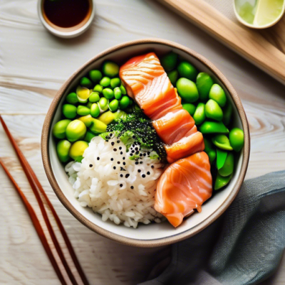 Poke Bowl Suédois au Saumon Croquant