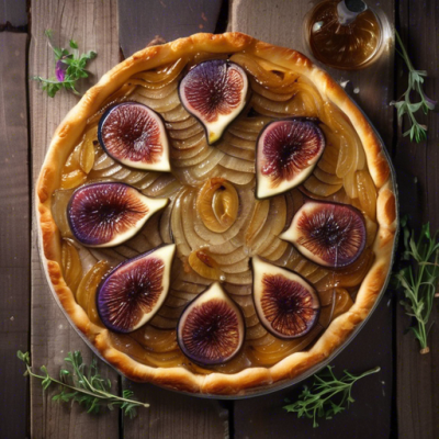 Tarte Tatin Salée aux Oignons Caramélisés, Figues et Chèvre Tarte Tatin Salée aux Oignons Caramélisés, Figues et Chèvre