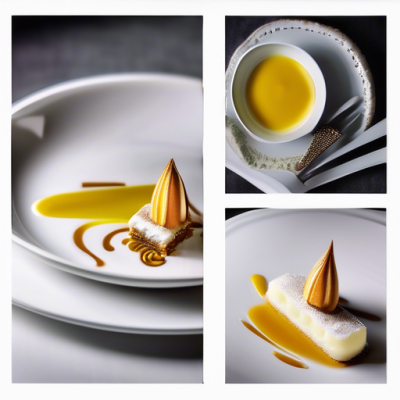 Gâteau Suédois aux Amandes et Citronnelle, Crème Glacée au Lait de Coco