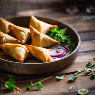 Samoussas Coréens au Kimchi et Bœuf Caramélisé