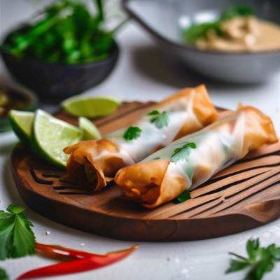 Nems Fusion au Légumes Croquants et Sauce Tahin Crémeuse