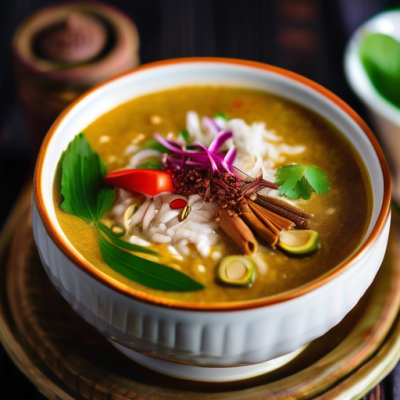 Bobor Samlar Kreung - Porridge Cambodgien aux Épices