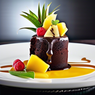 Gâteau au Chocolat Exotique à la Plancha