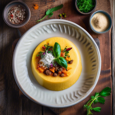 Polenta Royale du Maghreb à la Sauce Crémeuse Abricot-Harissa Polenta Royale du Maghreb à la Sauce Crémeuse Abricot-Harissa