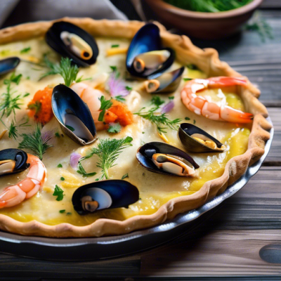 Tarte Festive aux Fruits de Mer à la Suisse Tarte Festive aux Fruits de Mer à la Suisse
