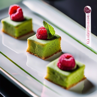 Financiers au Thé Matcha et Framboise Financiers au Thé Matcha et Framboise