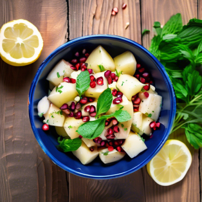 Salade de Pommes de Terre Libanaise au Tahini et Grenade
