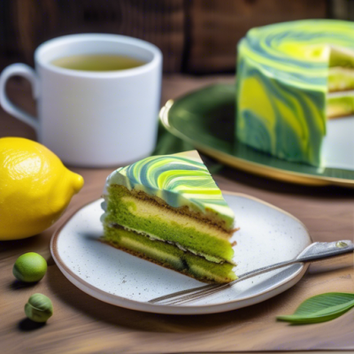 Gâteau Marbré Citron-Matcha