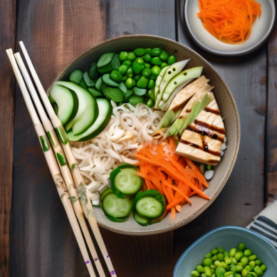 Poke Bowl Vietnamien au Tofu Laqué
