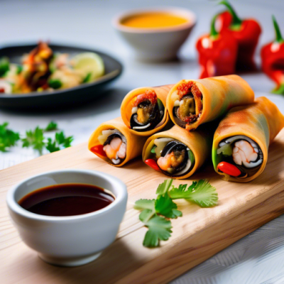 Rouleaux de Printemps Paella - Fusion Nippo-Espagnole