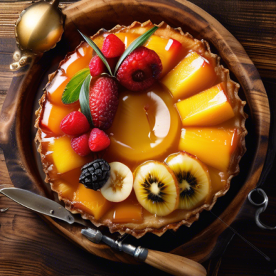 Tarte Tatin Exotique aux Fruits Tropicaux