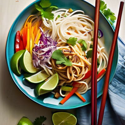 Nouilles Thaï Veloutées au Lait de Coco et Citronnelle