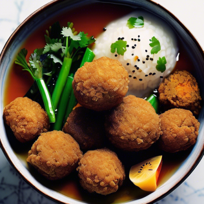 Falafels au Dashi et Légumes d'Automne