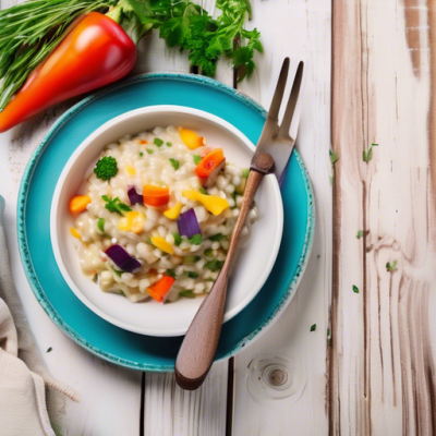 Risotto danois aux pommes caramélisées et fromage bleu