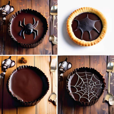 Tarte Ténébreuse au Chocolat Suisse - Spécial Halloween Tarte Ténébreuse au Chocolat Suisse - Spécial Halloween