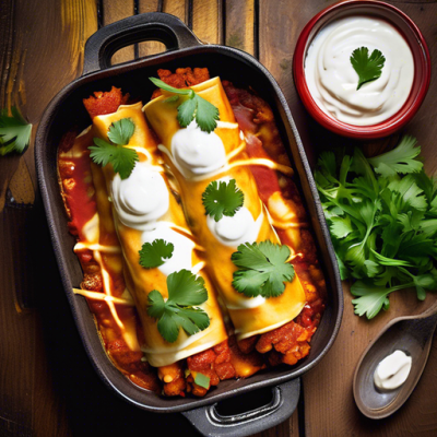 Enchiladas Royales à la Poblano