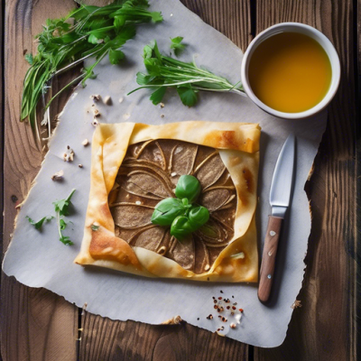 Galette Bretonne au Chèvre Caramélisé et Miel Galette Bretonne au Chèvre Caramélisé et Miel