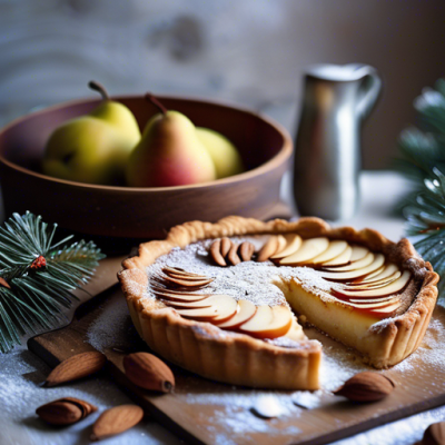 Tarte Amandine Royale Suédoise aux Poires et Cardamome