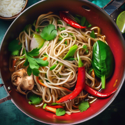 Nouilles Cambodgiennes Lok Lak au Wok