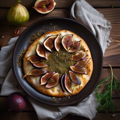Flammekueche Libanaise d'Automne aux Figues et Za'atar Flammekueche Libanaise d'Automne aux Figues et Za'atar