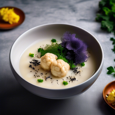Velouté de Chou-Fleur Japonais au Wok