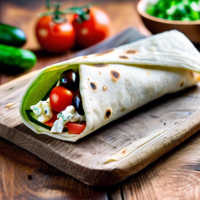 Wrap Méditerranéen à la Grecque