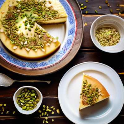 Cheesecake Libanais au Miel et Pistaches