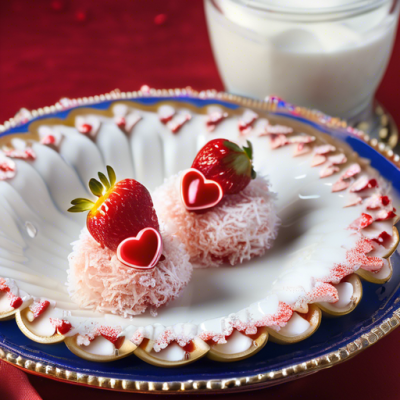 Perles de Coco Croustillantes au Cœur de Fraise